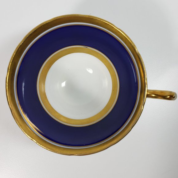 Vintage Collingwoods  English Teacup Cobalt Gold - Picture 4 of 11